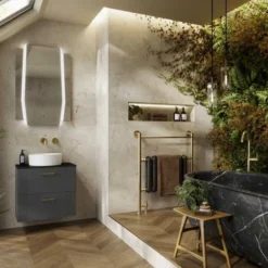 HIB Maxim LED Bathroom Mirror 900 X 800mm - Modern Illuminated Bathroom Mirror