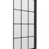 Matt Black Square Framed Bath Screen Nuie | Single Panel Bath Shower Screen -Bathroom Sales Shop NSSQBF MAIN