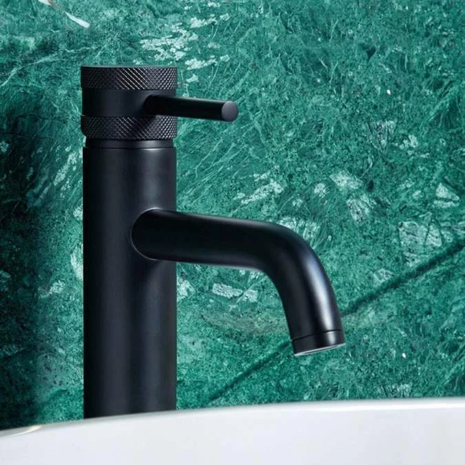 Scudo Core Tall Mono Basin Mixer Tap Black - Modern Bathroom Tap with Sleek Design 6 Scudo Core Tall Mono Basin Mixer Tap Black - Modern Bathroom Tap with Sleek Design - Image 4
