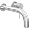 Scudo Core Wall Mounted Basin Tap in Chrome - Modern Bathroom Faucet -Bathroom Sales Shop NU 013 CO