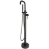 Scudo Core Freestanding Bath Shower Mixer Tap in Black | Modern Bathroom Taps -Bathroom Sales Shop NU 017 CO