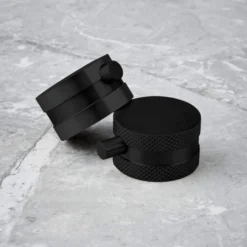 Scudo Core Matt Black Round Handle, Built-in Shower Valve Handset & Wall Mounted Head -Bathroom Sales Shop NU 023 Lifestyle 1