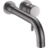 Scudo Core Gunmetal Wall Mounted Basin Tap - Modern Design & Durable Finish -Bathroom Sales Shop NU 033 CO