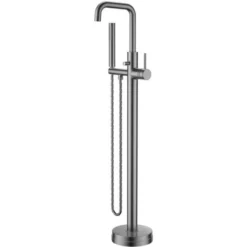 Scudo Core Gunmetal Freestanding Bath Shower Mixer Tap - Modern Coloured Tap