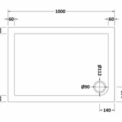 Nuie 1000 X 700 Rectangle Shower Tray with FREE Waste - Durable & Stylish 6 Nuie 1000 X 700 Rectangle Shower Tray with FREE Waste - Durable & Stylish -Bathroom Sales Shop Nuie 1000x700 rect tech