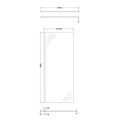 800mm Walk In Shower Screen - Nuie | Premium Wetroom Glass for Modern Bathrooms 7 800mm Walk In Shower Screen - Nuie | Premium Wetroom Glass for Modern Bathrooms -Bathroom Sales Shop Nuie 800mm Walk In Shower Screen Tech