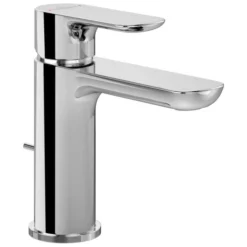 Villeroy & Boch O.novo Single Lever Basin Mixer Tap Chrome With Pop Up Waste - Premium Bathroom Tap