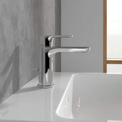 Villeroy & Boch O.novo Single Lever Basin Mixer Tap Chrome With Pop Up Waste - Premium Bathroom Tap -Bathroom Sales Shop Onovo basin mixer puw chrome 3