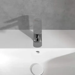 Villeroy & Boch O.novo Single Lever Basin Mixer Tap Chrome With Pop Up Waste - Premium Bathroom Tap -Bathroom Sales Shop Onovo basin mixer puw chrome 5