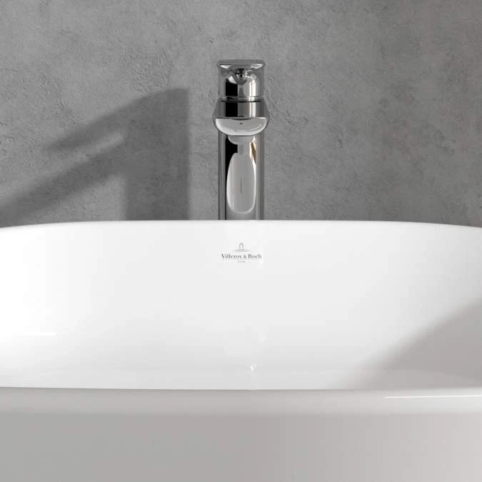Villeroy & Boch O.novo Single Lever Tall Basin Mixer Tap Chrome - Modern Bathroom Tap 6 Villeroy & Boch O.novo Single Lever Tall Basin Mixer Tap Chrome - Modern Bathroom Tap - Image 4