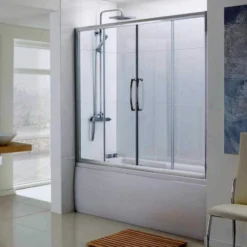 Lakes 1800mm Over Bath Double Sliding Bath Screen - Elegant & Functional Showering Solution