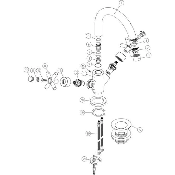 Overberg Basin Mixer - Modern Bathroom Tap with Sleek Design 5 Overberg Basin Mixer - Modern Bathroom Tap with Sleek Design - Image 3