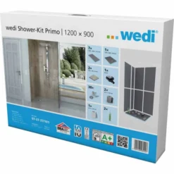 Wedi Fundo Primo Wetroom Shower Kit 1200 x 900 x 40mm | High-Quality Wet Room Solution