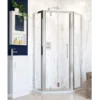 Semi-Framed Pentagon Bi-fold Shower Door with Side Panels - Silver - Lakes - Classic | Pentangle Shower Enclosure -Bathroom Sales Shop Pentagon semi framed