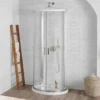 Pure D Shaped Quadrant Shower Enclosure & Tray 993 X 850mm - Premium Quality Shower Solution -Bathroom Sales Shop Pure D Shaped 1
