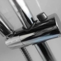 Vidalux Pure E 1000 Shower Cabin 1000x1000mm with Triton Electric Shower | Compact & Stylish -Bathroom Sales Shop Pure White Rail