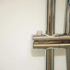 Vidalux Pure 1200 Hydro Massage Shower Cabin - White, Right Handed, 1200 x 800mm -Bathroom Sales Shop Pure right shower rail