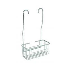 Croydex Easy Fit Shower Caddy - Rust-Free Clip On Bath Organizer for Showers