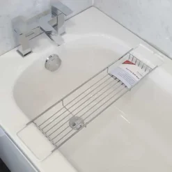 Croydex Premium Steel Bath Rack - Rust-Free Bathroom Organiser -Bathroom Sales Shop QM268041 3