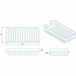 Croydex Premium Rust-Free Shower Caddy - 80 x 300 x 141mm - Bathroom Organizer 5 Croydex Premium Rust-Free Shower Caddy - 80 x 300 x 141mm - Bathroom Organizer -Bathroom Sales Shop QM7706410 tech