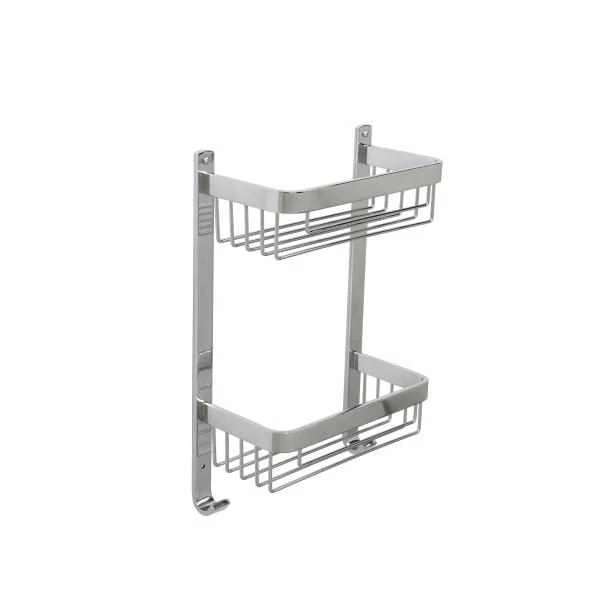 Croydex Premium Large Two Tier Shower Caddy - Rust-Free Bathroom Organiser - 390 x 255 x 125mm 3 Croydex Premium Large Two Tier Shower Caddy - Rust-Free Bathroom Organiser - 390 x 255 x 125mm