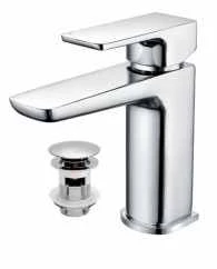 Sagittarius Ravenna Monobloc Basin Mixer Tap with Pop Up Waste - Modern Bathroom Tap 4 Sagittarius Ravenna Monobloc Basin Mixer Tap with Pop Up Waste - Modern Bathroom Tap - Image 2