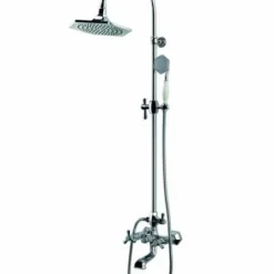 RAK Ceramics Washington Exposed Thermostatic Shower Column with Fixed Head & Bath Spout | Bath Taps