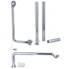 Chrome Exposed Bath Plug & Chain Waste with Pipe Shrouds - Premium Bathroom Accessory -Bathroom Sales Shop RDBS4153