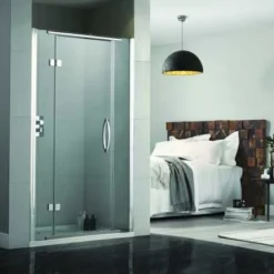 Aquadart Inline 1200mm Inline Shower Door With Recess Hinge | Premium Hinged Shower Door -Bathroom Sales Shop Recess hinge door