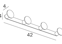 Inda Hotellerie Robe Hook AV120D - Premium Bathroom Accessory for Hotels & Homes -Bathroom Sales Shop Robe Hook AV120D