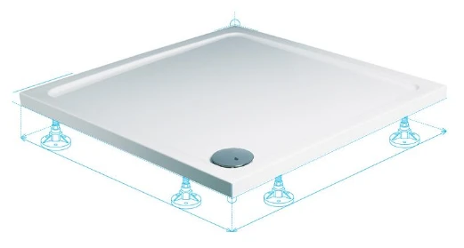 Roman Acrylic Capped Stone Rectangle Shower Tray 1100mm X 900mm - Durable & Stylish 6 Roman Acrylic Capped Stone Rectangle Shower Tray 1100mm X 900mm - Durable & Stylish - Image 4