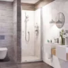 Roman Innov8 900mm Pivot Shower Door for Alcove Fitting - Premium Quality -Bathroom Sales Shop Roman Innov8 N2F7613S 760mm Pivot Door for Alcove 2
