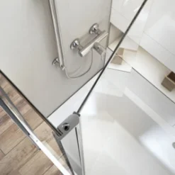 Roman Lumin8 Pivoting Bath Screen - Chrome Frame | Hinged Shower Screen -Bathroom Sales Shop Roman Lumin8 V8BV13S Pivoting Bath Screen Chrome Frame Image 2