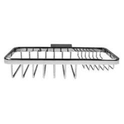 Roman Chrome Stepped Shower Caddy with Bottle and Soap Holder - RSB03 -Bathroom Sales Shop Roman Stepped Soap Shower Basket