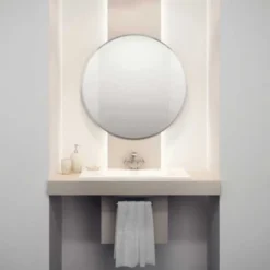 HIB Rondo Bathroom Mirror With Bevelled Edge - 61504000 | Stylish & Functional Bathroom Accessory