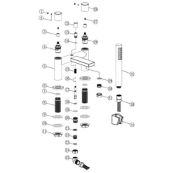 Chrome Runner Bath/Shower Mixer - Modern Bathroom Tap with Sleek Design -Bathroom Sales Shop Runner bath shower mixer parts
