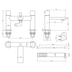 Chrome Runner Bath/Shower Mixer - Modern Bathroom Tap with Sleek Design -Bathroom Sales Shop Runner bath shower mixer tech