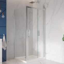 Scudo S8 Sliding Shower Door - 1100mm | Premium Quality Shower Enclosure