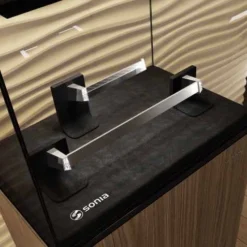 S8 Swarovski Chrome Robe Hook by Origins Living | Luxury Bathroom Accessory -Bathroom Sales Shop S8 swarovski lifestyle1 3