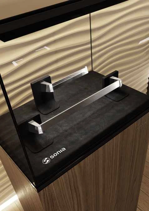 S8 Swarovski 490mm Chrome Towel Rail - Luxury Bathroom Accessory by Origins Living 6 S8 Swarovski 490mm Chrome Towel Rail - Luxury Bathroom Accessory by Origins Living - Image 4