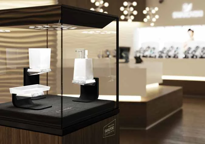 S8 Swarovski 490mm Chrome Towel Rail - Luxury Bathroom Accessory by Origins Living 5 S8 Swarovski 490mm Chrome Towel Rail - Luxury Bathroom Accessory by Origins Living - Image 3