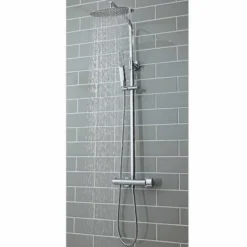 Polo Oval Dual Head Exposed Shower with Metal Fixed Head - Premium Rigid Riser Shower Kit -Bathroom Sales Shop SHOWER004 1