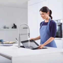 Blanco Solenta - S Chrome Kitchen Tap - 522404 | Premium Monobloc Kitchen Tap -Bathroom Sales Shop SOLENTA S CHROME LIFESTYLE 4