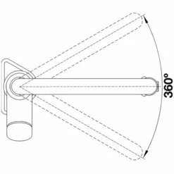 Blanco Solenta - S Chrome Kitchen Tap - 522404 | Premium Monobloc Kitchen Tap -Bathroom Sales Shop SOLENTA SWIVEL RANGE