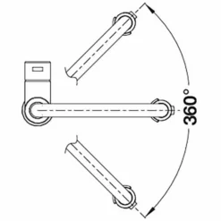 Blanco Sonea S Flexo Brushed Steel Kitchen Tap - 526616 | High-Quality Monobloc Tap -Bathroom Sales Shop SONEA S FLEXO SWIVEL RANGE