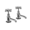 Burlington Stafford Traditional Bath Pillar Taps STA13 - Classic Chrome Finish
