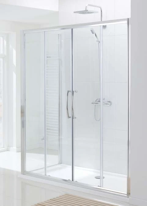 Lakes 1700mm Semi-Frameless Double Sliding Shower Door - Classic Collection 4 Lakes 1700mm Semi-Frameless Double Sliding Shower Door - Classic Collection - Image 2