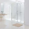 Lakes 1700mm Semi-Frameless Double Sliding Shower Door - Classic Collection -Bathroom Sales Shop Semi Frameless Lakes Double Slider Door 5