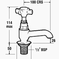 Francis Sequel Traditional Long Nose Basin Pillar Taps - Classic Bathroom Tap -Bathroom Sales Shop Sequel long nose tech rdb