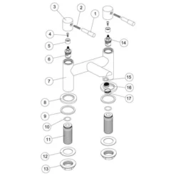 Shetland Bath Filler | High-Quality Bath Taps | Modern Bathroom Taps -Bathroom Sales Shop Shetland bath filler parts